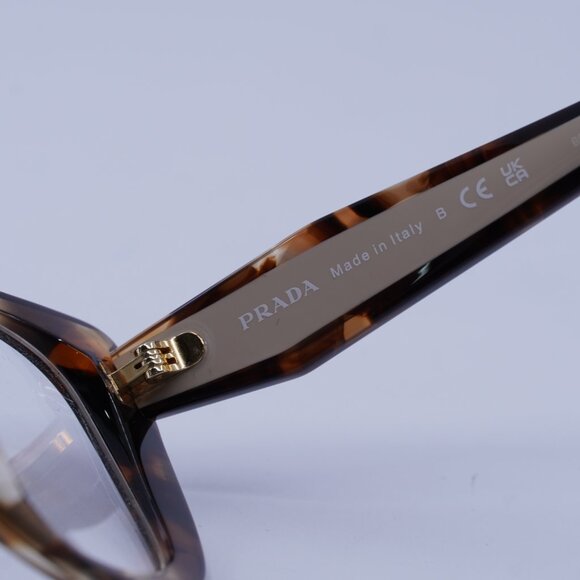 Prada PRB04V 07R1O1 Eyeglasses Havana Caramel 53mm Cat Eye Frame - Picture 8 of 11